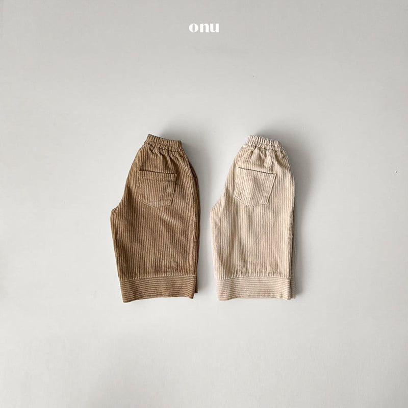 Onu - Korean Children Fashion - #Kfashion4kids - Corduroy Line Pants - 5
