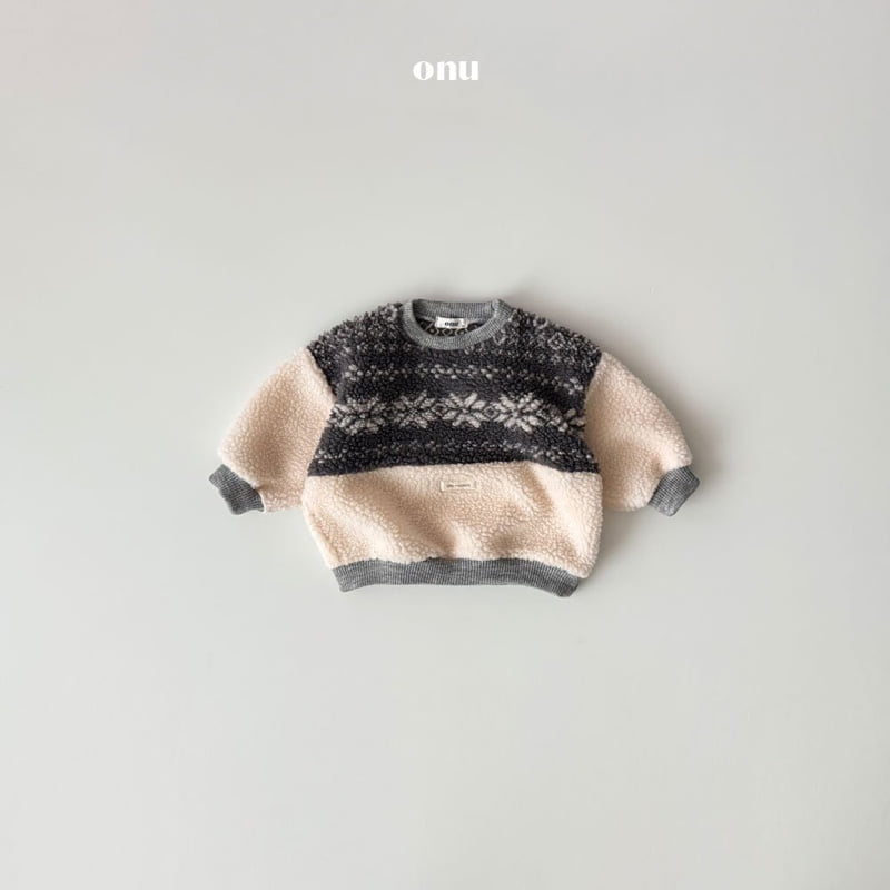 Onu - Korean Children Fashion - #kidzfashiontrend - Fleece Sweatshirt - 4
