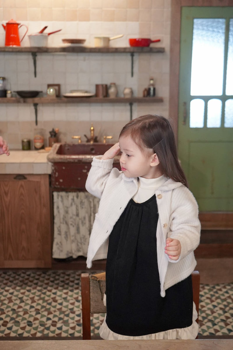 Onu - Korean Children Fashion - #childofig - Fleece Frill One-piece - 9
