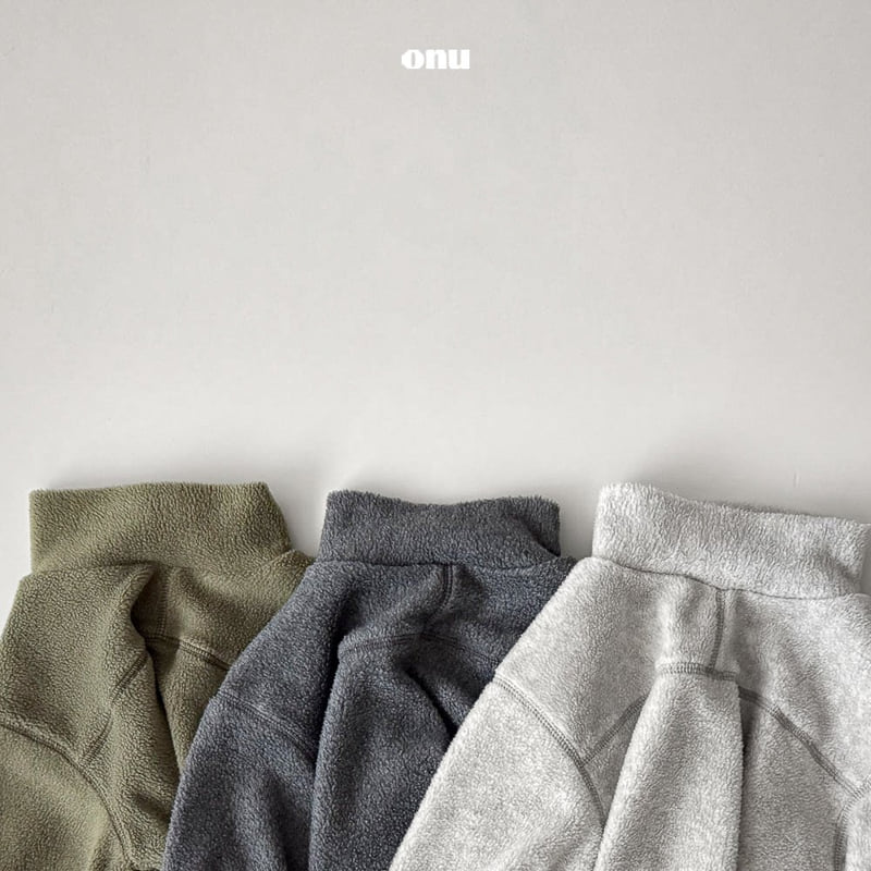 Onu - Korean Children Fashion - #childofig - Fleece Turtleneck Long Tee - 7