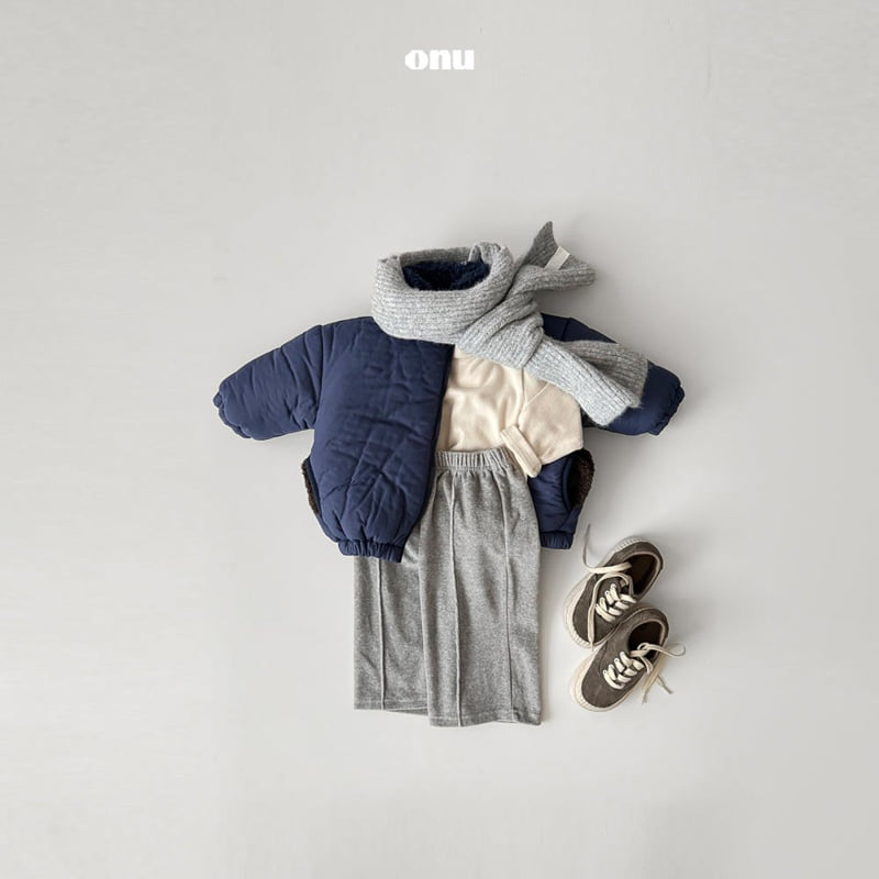 Onu - Korean Children Fashion - #childofig - Velour Pintuck Pants - 11