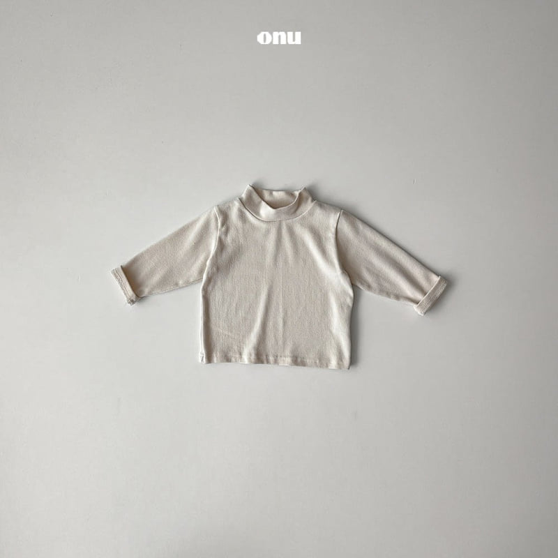 Onu - Korean Children Fashion - #childofig - Plain Half Turtleneck Tee - 3
