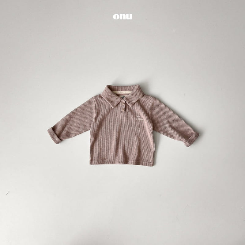 Onu - Korean Children Fashion - #stylishchildhood - Button Collar Tee - 4