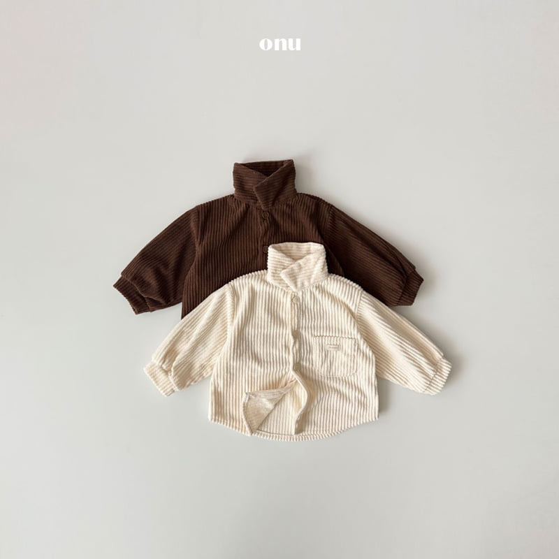 Onu - Korean Children Fashion - #childrensboutique - Corduroy Shirt