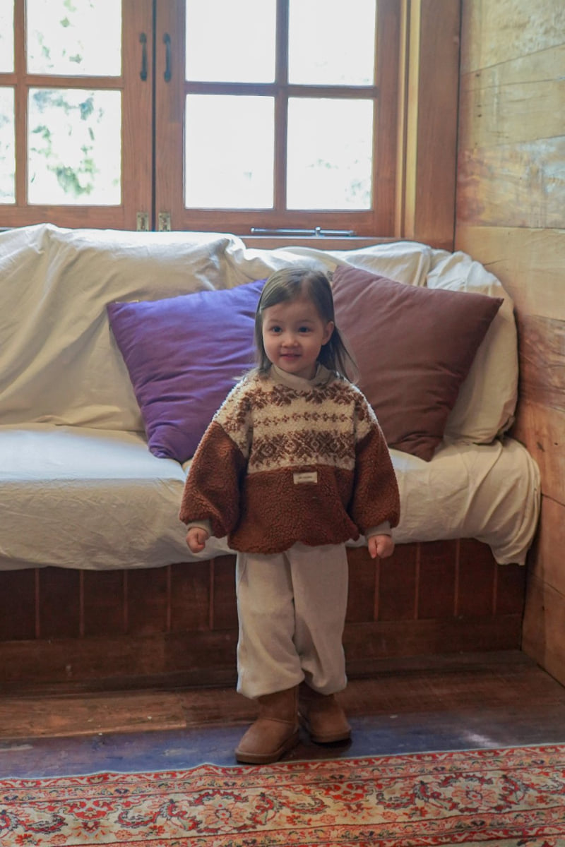 Onu - Korean Children Fashion - #childrensboutique - Fleece Sweatshirt - 11