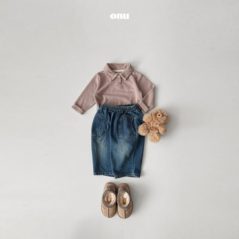 Onu - Korean Children Fashion - #designkidswear - Pocket Denim Pants - 10