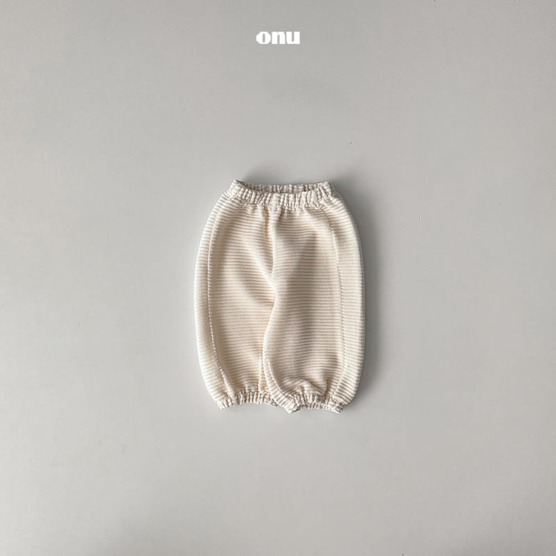 Onu - Korean Children Fashion - #designkidswear - Thick Ribbed Pants - 3