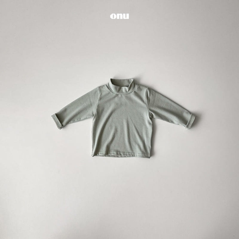Onu - Korean Children Fashion - #designkidswear - Plain Half Turtleneck Tee - 5