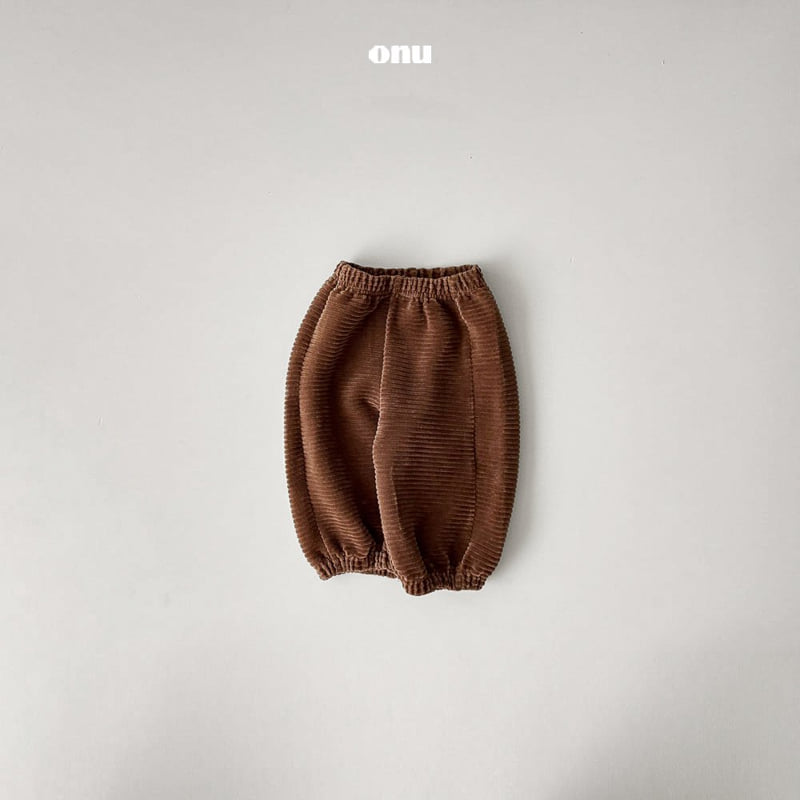 Onu - Korean Children Fashion - #designkidswear - Thick Ribbed Pants - 4