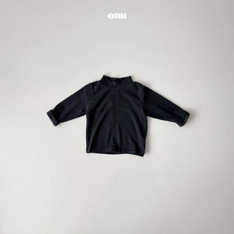 Onu - Korean Children Fashion - #discoveringself - Plain Half Turtleneck Tee - 6