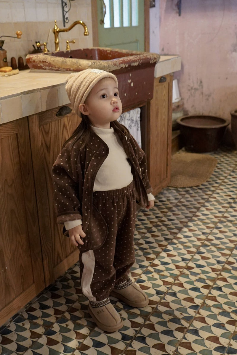 Onu - Korean Children Fashion - #fashionkids - Half Dot Jogger Pants - 11