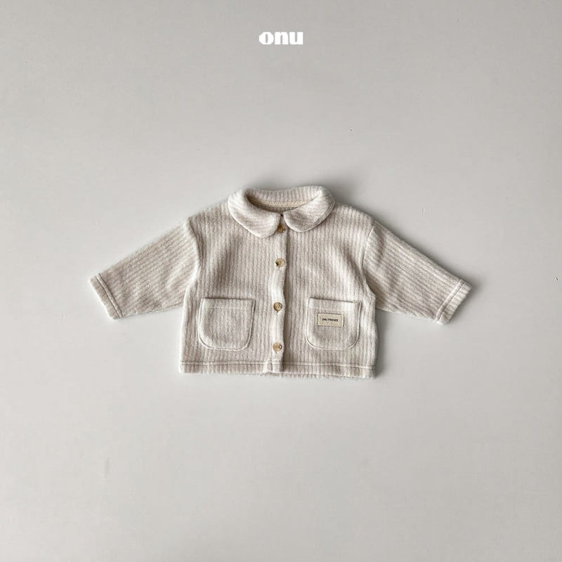 Onu - Korean Children Fashion - #fashionkids - Knit Collar Cardigan - 4