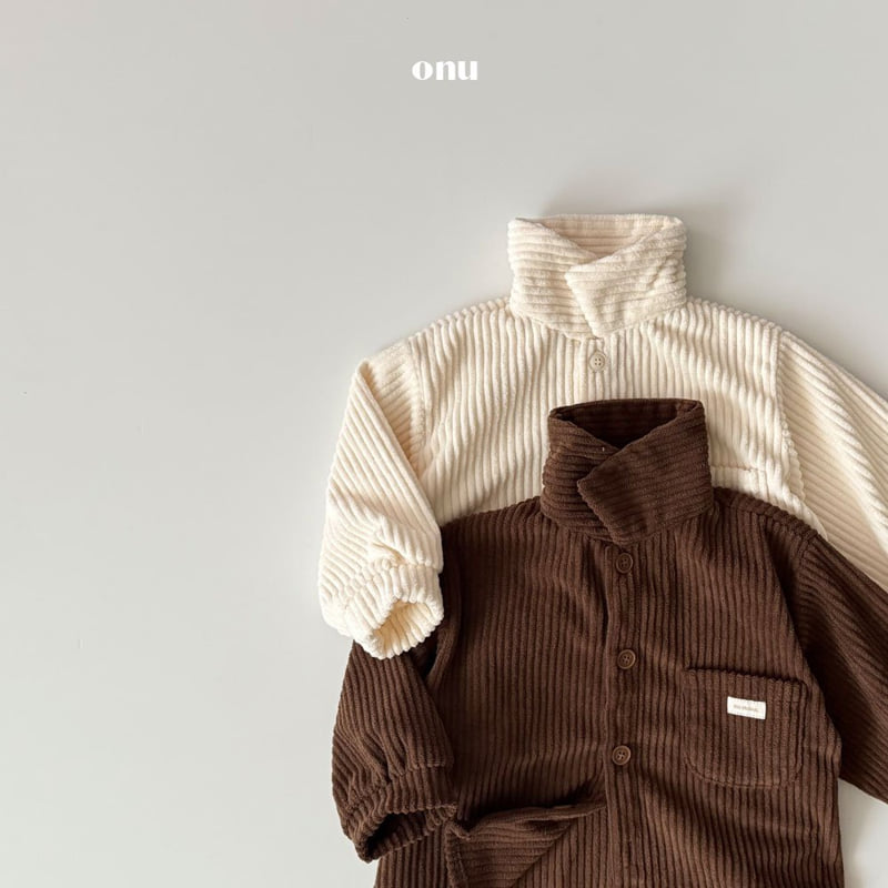 Onu - Korean Children Fashion - #kidsshorts - Corduroy Shirt - 5