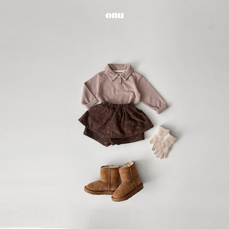 Onu - Korean Children Fashion - #kidsstore - Button Collar Tee - 10