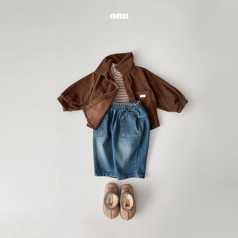 Onu - Korean Children Fashion - #kidsstore - Corduroy Shirt - 6