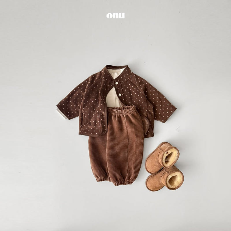 Onu - Korean Children Fashion - #kidzfashiontrend - Thick Ribbed Pants - 8