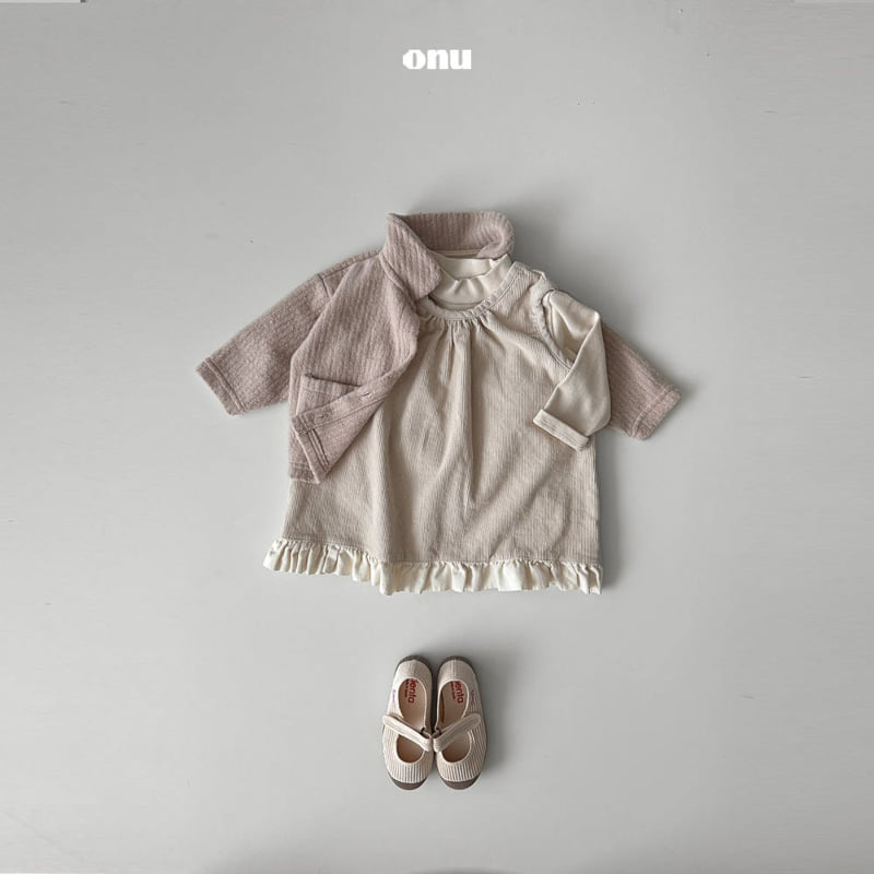 Onu - Korean Children Fashion - #littlefashionista - Knit Collar Cardigan - 8