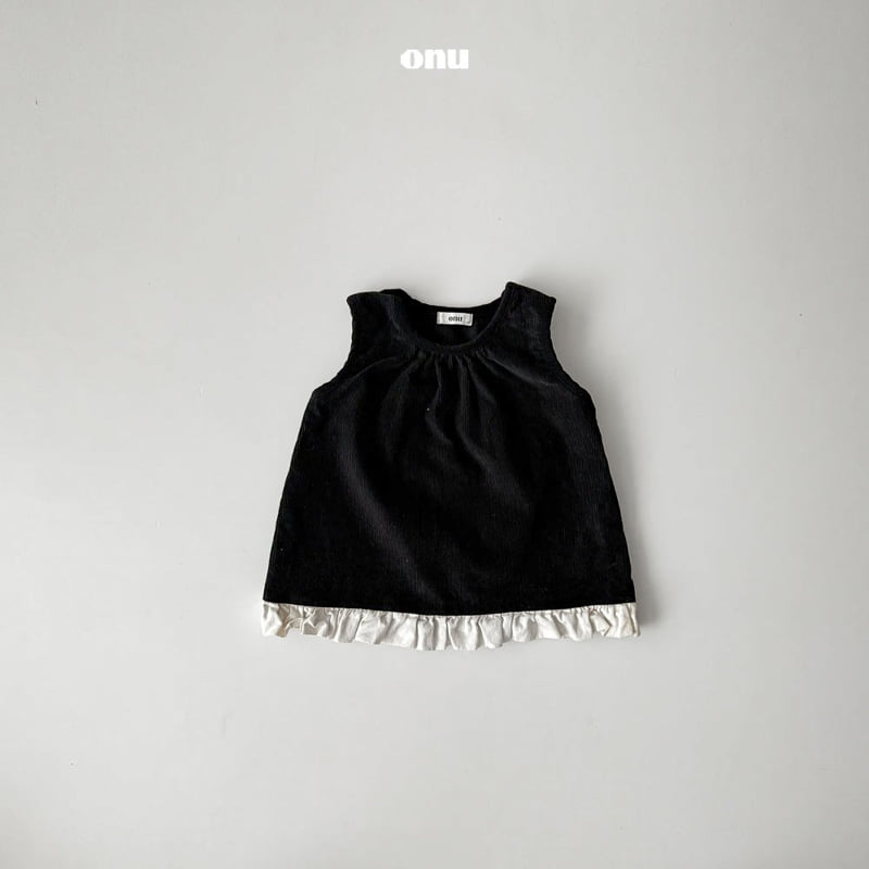 Onu - Korean Children Fashion - #magicofchildhood - Fleece Frill One-piece - 3