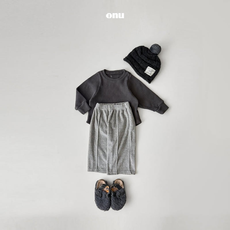 Onu - Korean Children Fashion - #magicofchildhood - Velour Pintuck Pants - 8