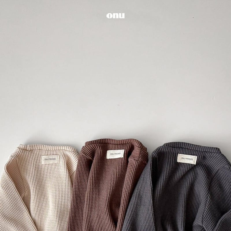 Onu - Korean Children Fashion - #magicofchildhood - Fleece Waffle Tee - 7