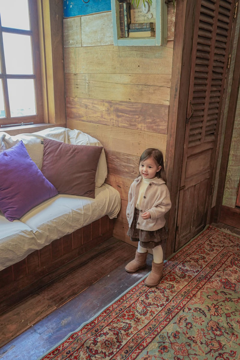 Onu - Korean Children Fashion - #minifashionista - Knit Collar Cardigan - 10