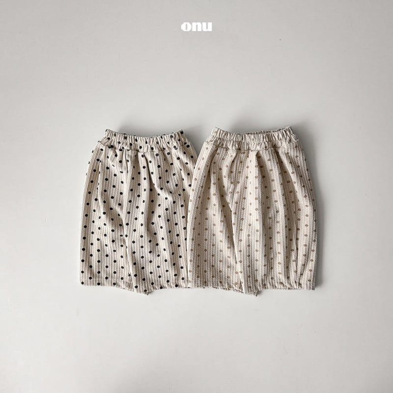 Onu - Korean Children Fashion - #minifashionista - Dot Corduroy Pants