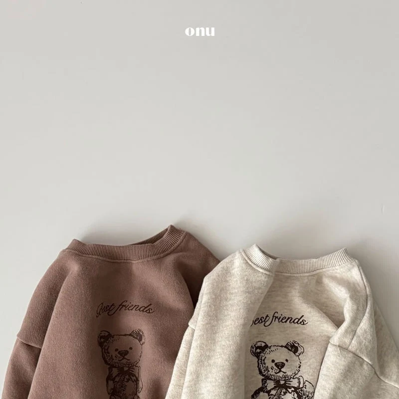 Onu - Korean Children Fashion - #minifashionista - Twin Bear Sweatshirt - 6