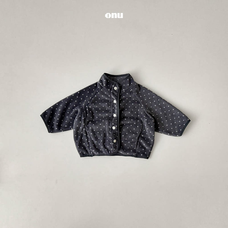 Onu - Korean Children Fashion - #prettylittlegirls - Dot Fleece Jacket - 3