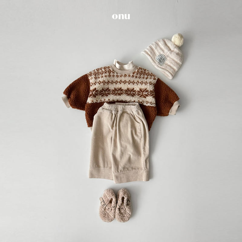 Onu - Korean Children Fashion - #prettylittlegirls - Corduroy Line Pants - 9