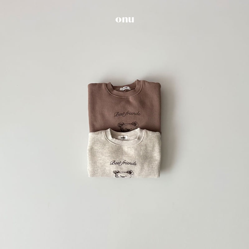 Onu - Korean Children Fashion - #prettylittlegirls - Twin Bear Sweatshirt - 7