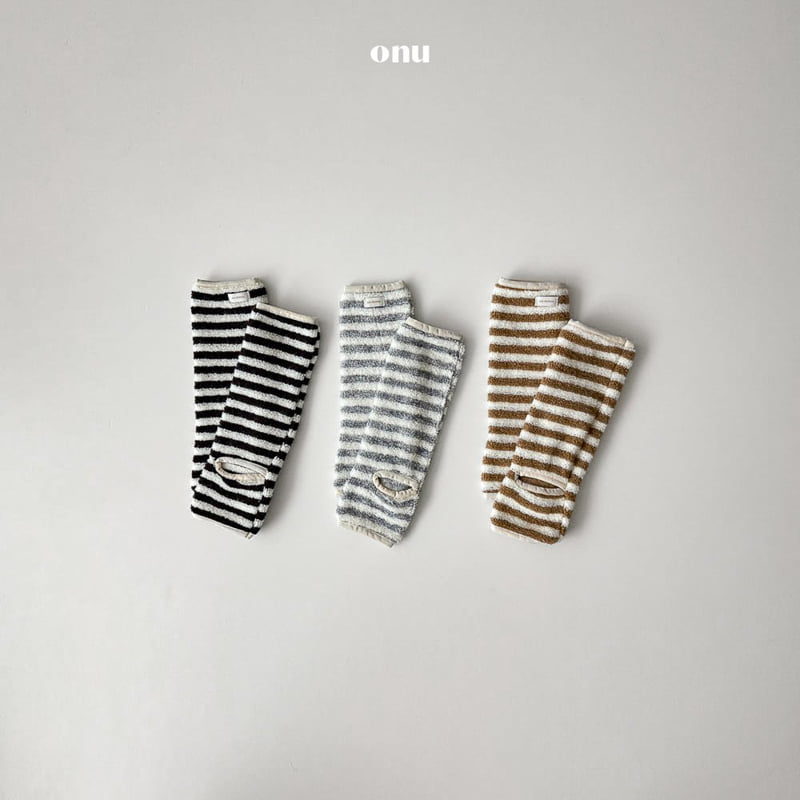 Onu - Korean Children Fashion - #stylishchildhood - Striped Warmers