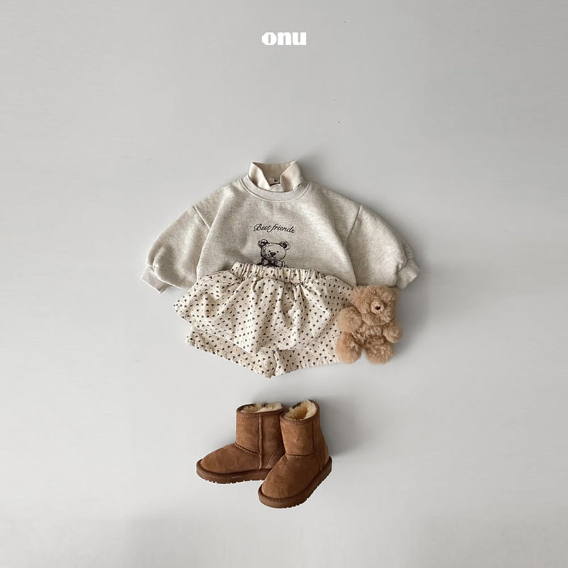 Onu - Korean Children Fashion - #todddlerfashion - Twin Bear Sweatshirt - 8