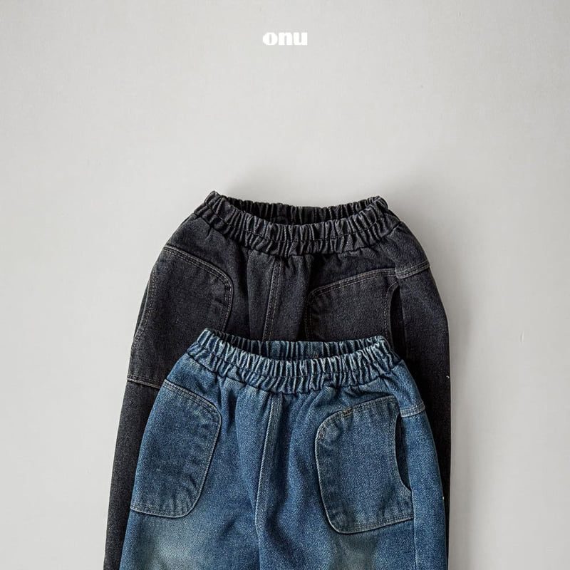 Onu - Korean Children Fashion - #toddlerclothing - Pocket Denim Pants - 6