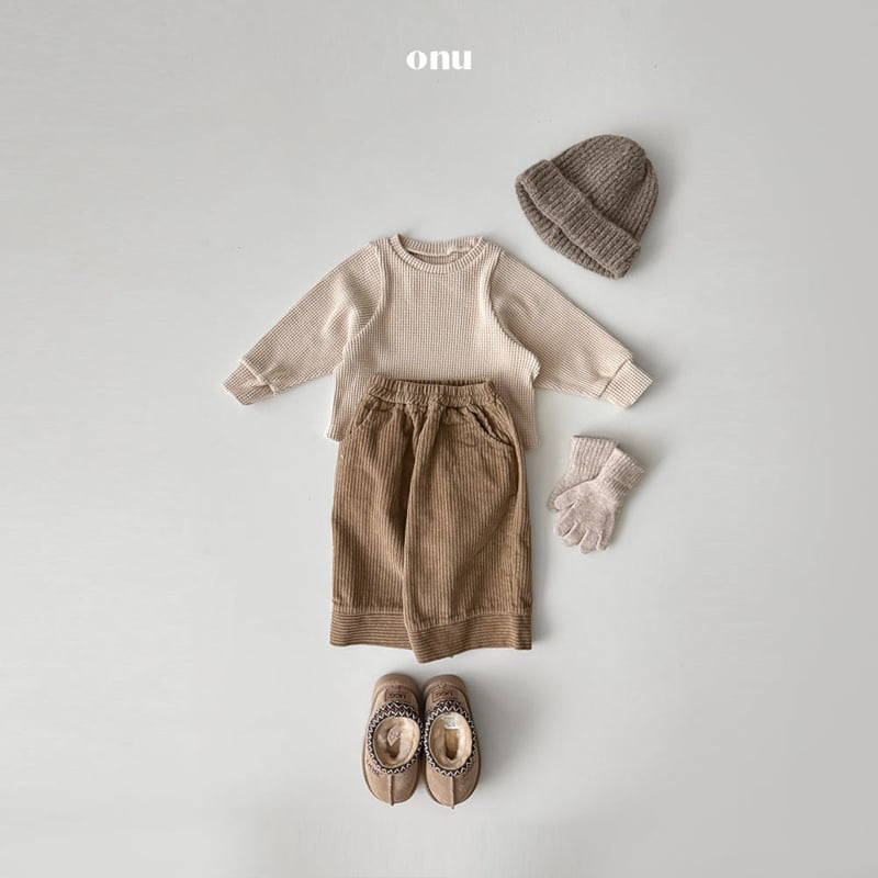 Onu - Korean Children Fashion - #toddlerclothing - Corduroy Line Pants - 11