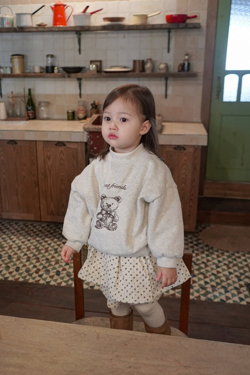 Onu - Korean Children Fashion - #toddlerclothing - Twin Bear Sweatshirt - 9