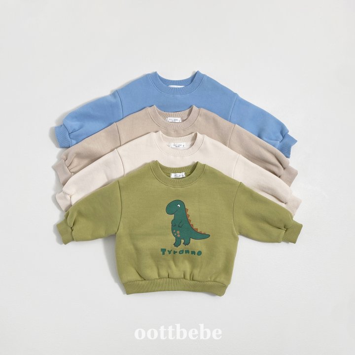 Oott Bebe - Korean Baby Fashion - #babyboutique - Dino Sweatshirt - 6