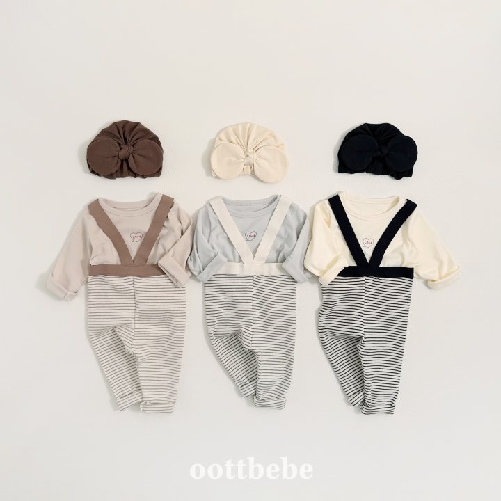 Oott Bebe - Korean Baby Fashion - #babyboutique - Winter Suspender Leggings (Bebe)