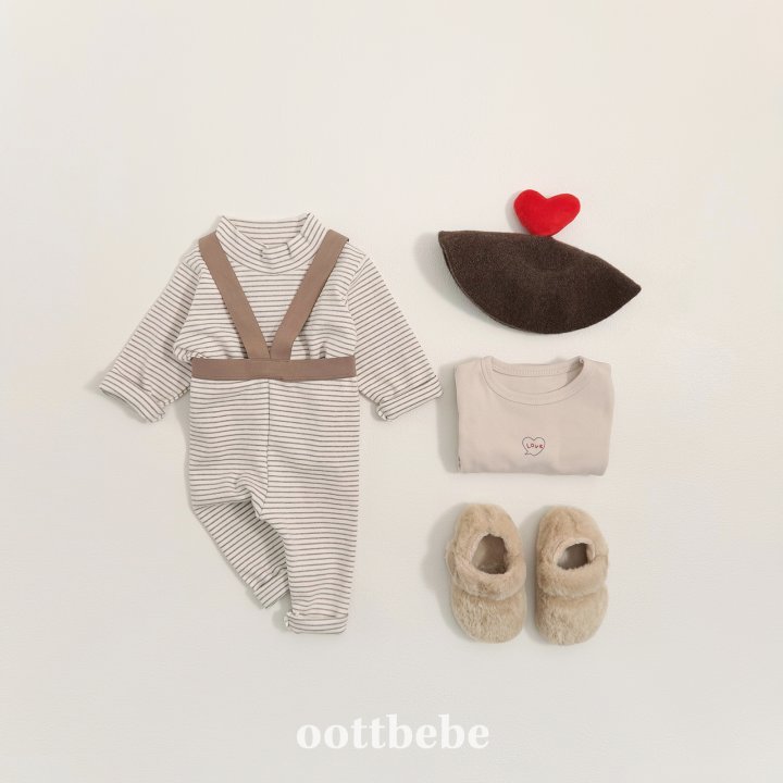 Oott Bebe - Korean Baby Fashion - #babyboutiqueclothing - Winter Suspender Leggings (Bebe) - 2
