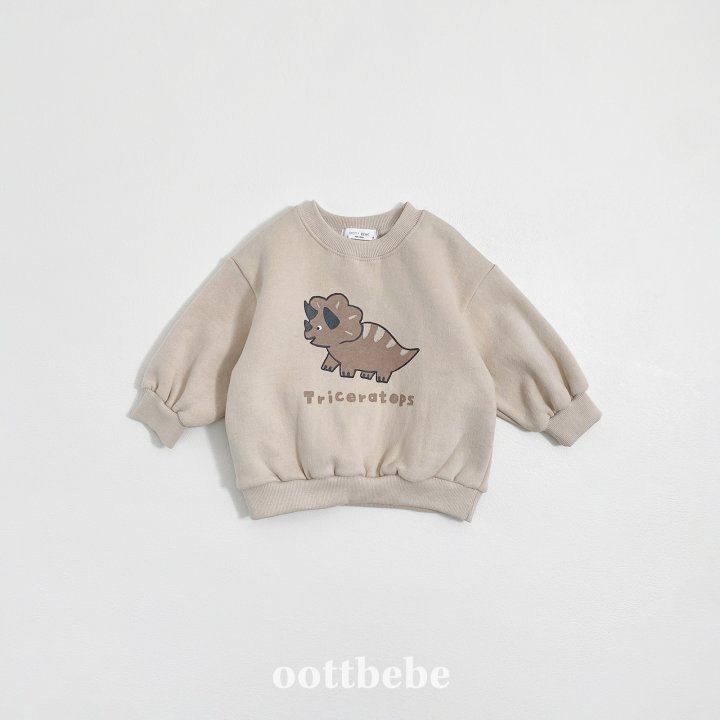 Oott Bebe - Korean Baby Fashion - #babyclothing - Dino Sweatshirt - 9