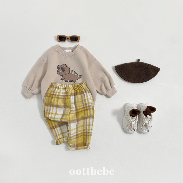 Oott Bebe - Korean Baby Fashion - #babyboutiqueclothing - Wafer Check Pants - 4