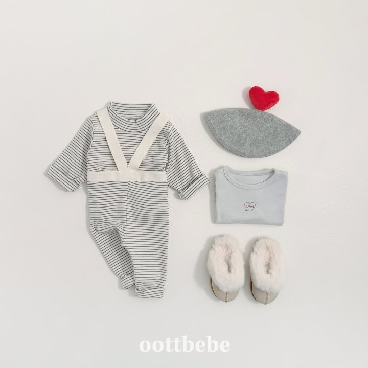 Oott Bebe - Korean Baby Fashion - #babyclothing - Winter Suspender Leggings (Bebe) - 3