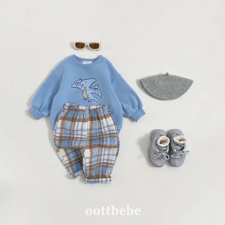 Oott Bebe - Korean Baby Fashion - #babyfashion - Wafer Check Pants - 5