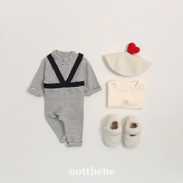 Oott Bebe - Korean Baby Fashion - #babyclothing - Winter Suspender Leggings (Bebe) - 4