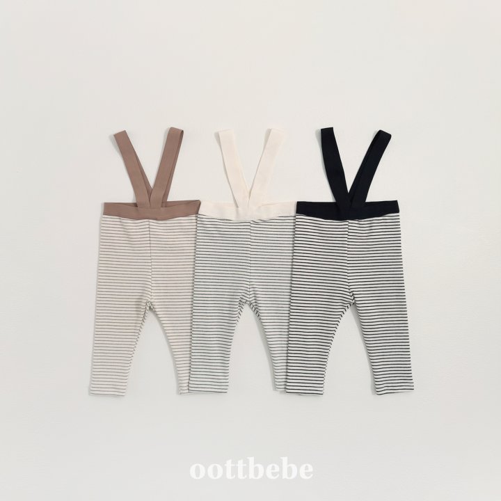 Oott Bebe - Korean Baby Fashion - #babyfever - Winter Suspender Leggings (Bebe) - 5