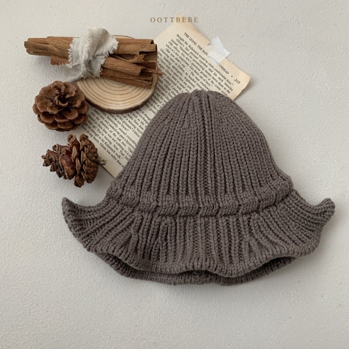 Oott Bebe - Korean Baby Fashion - #babyfashion - Knit Bucket Hat - 4