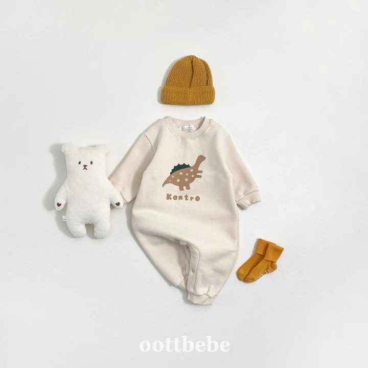 Oott Bebe - Korean Baby Fashion - #babyfever - Dino Jumpsuit - 3