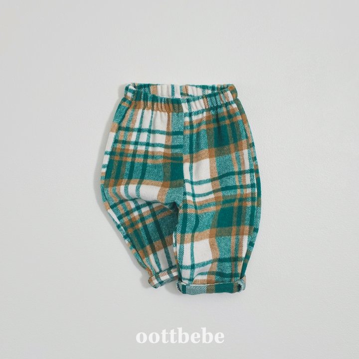 Oott Bebe - Korean Baby Fashion - #babygirlfashion - Wafer Check Pants - 7