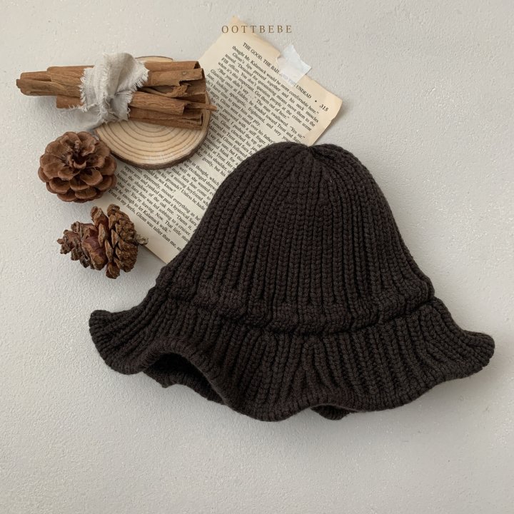 Oott Bebe - Korean Baby Fashion - #babygirlfashion - Knit Bucket Hat - 5