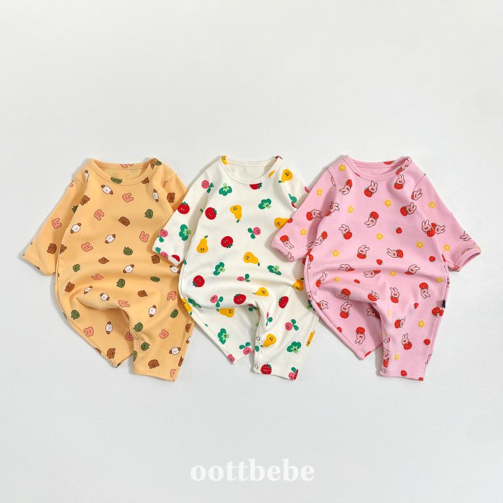 Oott Bebe - Korean Baby Fashion - #babylifestyle - Yumyum Friends Jumpsuit