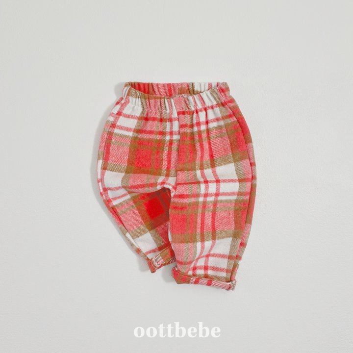 Oott Bebe - Korean Baby Fashion - #babylifestyle - Wafer Check Pants - 8